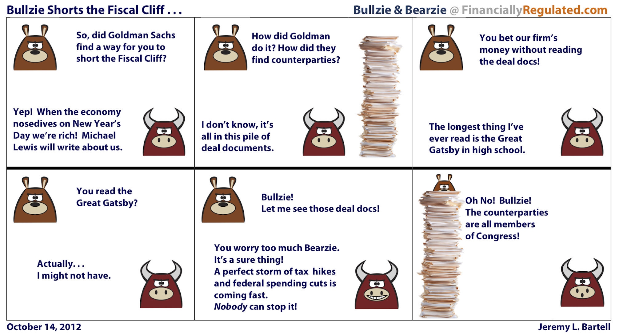 Bullzie Shorts the Fiscal Cliff